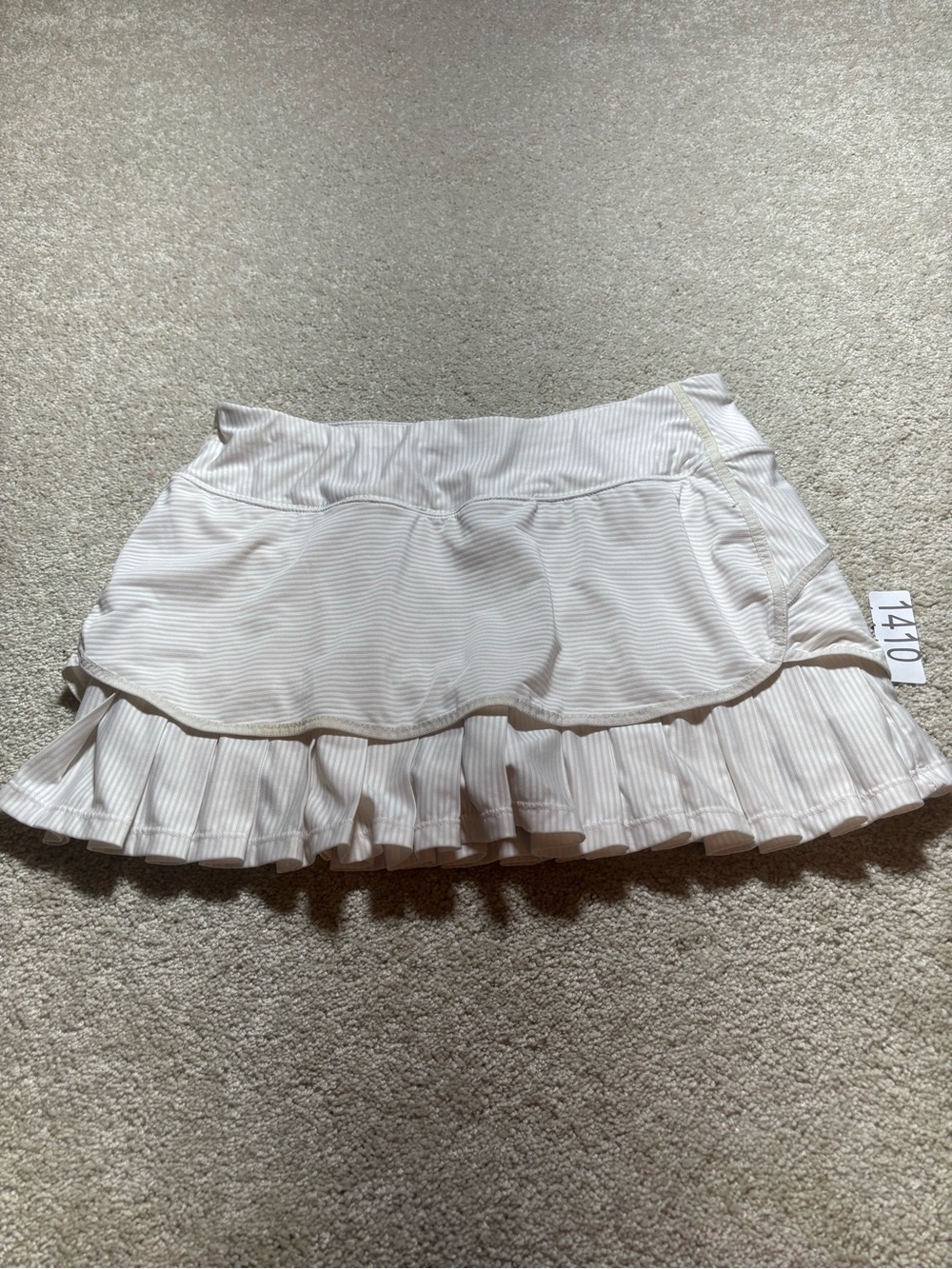 Athleta ‘Good‎ Match’ White Beige Tennis Skirt Skort #983247 Medium